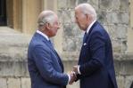 Biden viaja al Castillo de Windsor para tomar el té con el rey Carlos