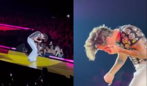 Harry Styles fue golpeado en la cara por un objeto lanzado por un fan durante concierto
