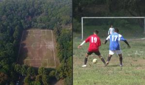 Disputan torneo de fútbol en cráter de volcán inactivo de Ciudad de México