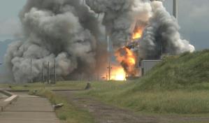 El motor de un cohete espacial japonés estalla durante una prueba