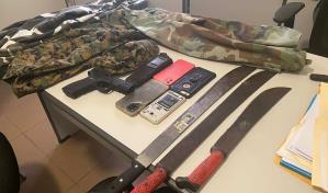 Operativos en Verón: decomisan pertrechos y arma de fuego