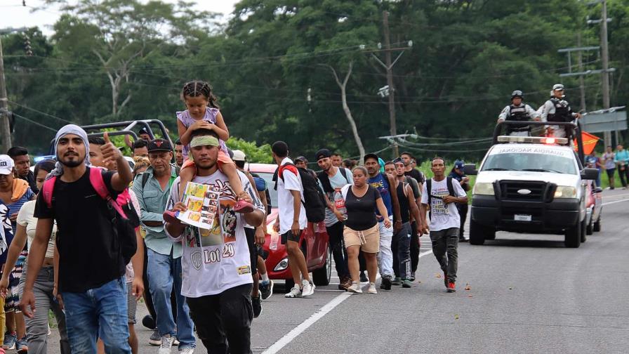 Sale la primera caravana de migrantes venezolanos desde el sur de México hacia EE.UU.