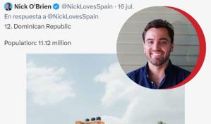 ¿Quién es Nick OBrien, el influencer que desató la ira de los dominicanos por su polémica imagen?