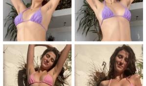 TikToker británica se vuelve viral mostrando su vello púbico en bikini