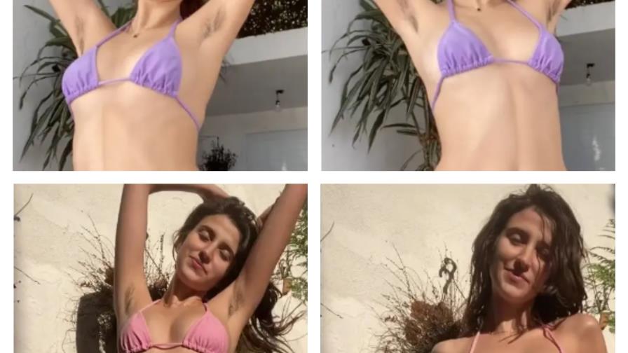 TikToker británica se vuelve viral mostrando su vello púbico en bikini