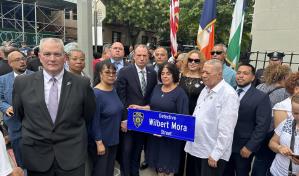 Nombran una calle de Nueva York en honor a policía dominicano asesinado