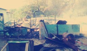Agricultor de 62 años pierde su vivienda en Montecristi por incendio