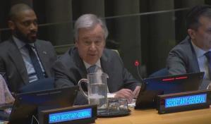 Jefe de la ONU insta a repensar sobre la paz y menciona riesgos de inteligencia artificial