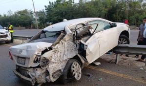 Accidente múltiple en Navarrete deja ocho heridos