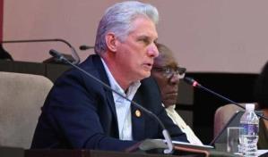 Presidente de Cuba acusa a Estados Unidos de asfixiar a la isla