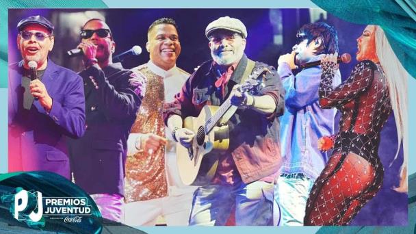 Así fue la presentación de Pavel Núñez, Fernando Villalona, Jandy Ventura, Ilegales y La Materialista en Premios Juventud