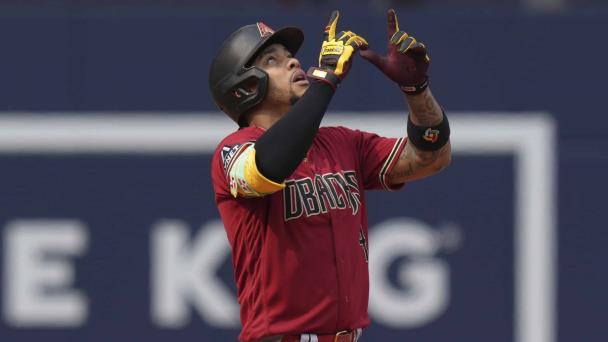 Ketel Marte pegó dos jonrones, triple y remolcó cuatro en revés de Arizona