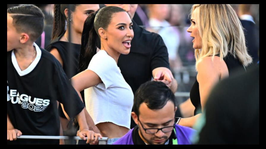 Kim Kardashian, LeBron James y Becky G, entre los famosos en el debut de Messi