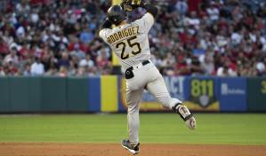 Endy Rodríguez conecta su 1er jonrón en las mayores; Piratas blanquean 3-0 a Angelinos