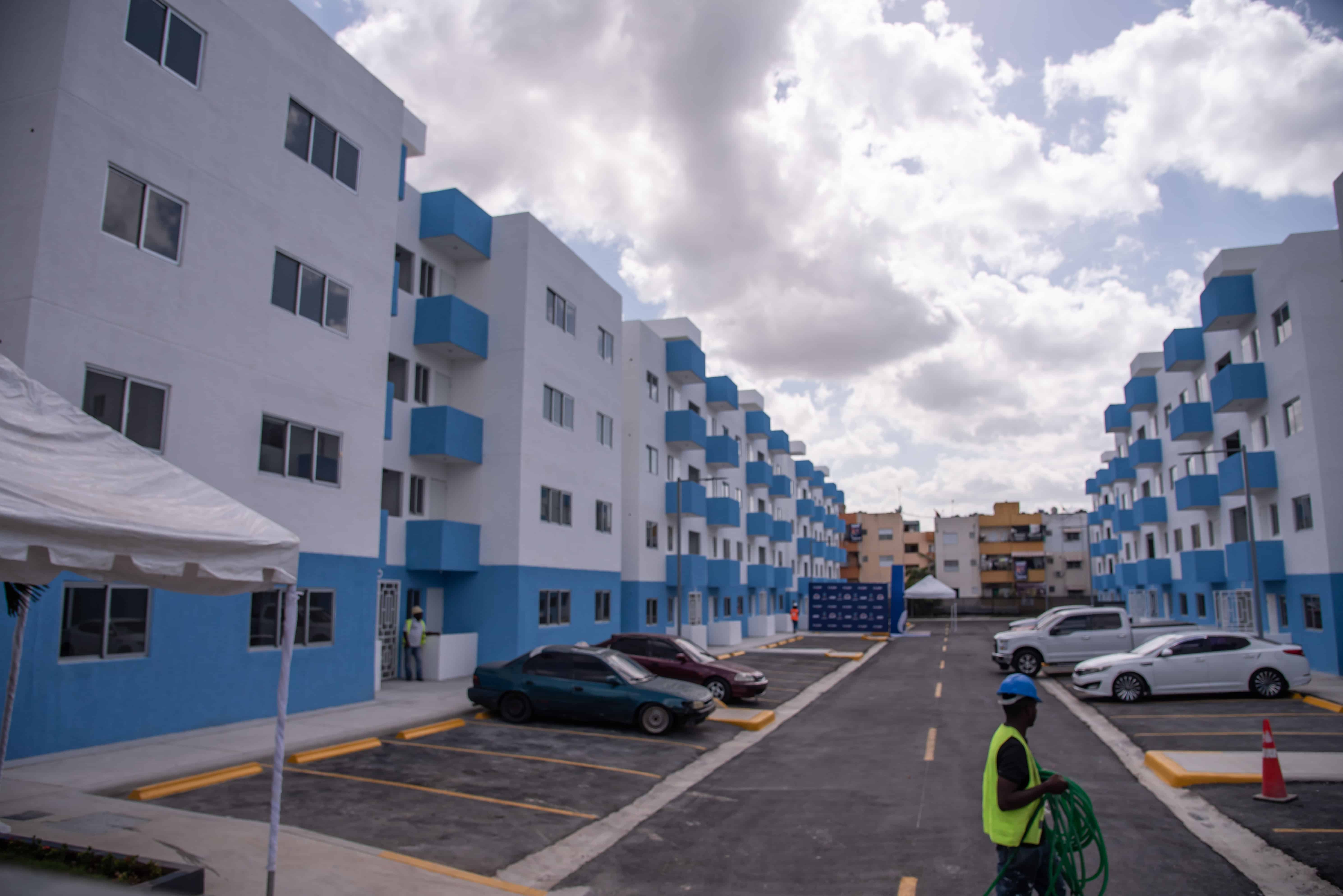 Los apartamentos inaugurados el domingo por el presidente Abinader.