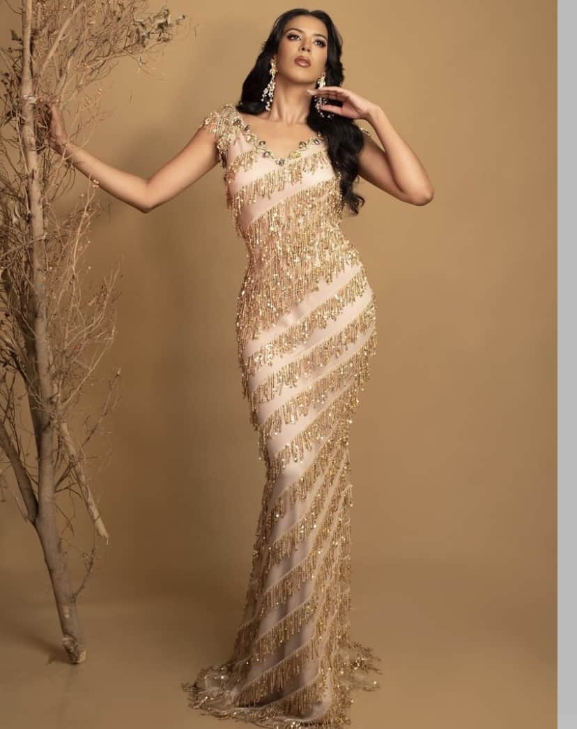 Arlin Basora Rojas, de 24 años, participa en el Miss Grand Dominican Republic 2023.