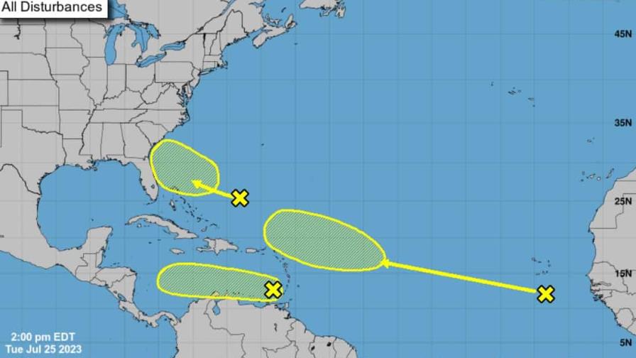 Se forma onda tropical en el Atlántico; son tres los sistemas actuales