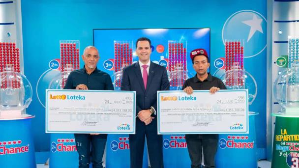 Motoconchista y mecánico ganadores de LottoLoteka reciben 48 millones