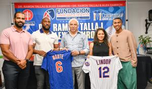 Francisco Lindor y Starling Marte visitan al Dr. Ramón Tallaj