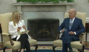 Biden recibió a primera ministra italiana Meloni para hablar de China y Ucrania