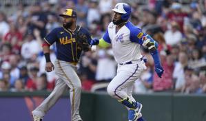 Marcell Ozuna batea dos cuadrangulares y remolca cuatro en triunfo de Bravos