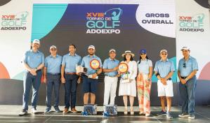 Dúo García-Tejada logra gran copa XVIII torneo golf Adoexpo