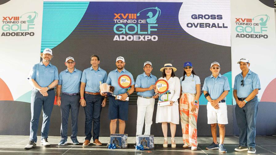 Dúo García-Tejada logra gran copa XVIII torneo golf Adoexpo