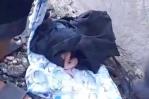 Abandonan una bebé recién nacida dentro de un bulto en una cañada en el barrio Los Ángeles Abandonan una bebé recién nacida dentro de un bulto en una cañada en el barrio Los Ángeles