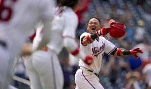 Nacionales capitalizan errores en el 9no y vencen a Cerveceros