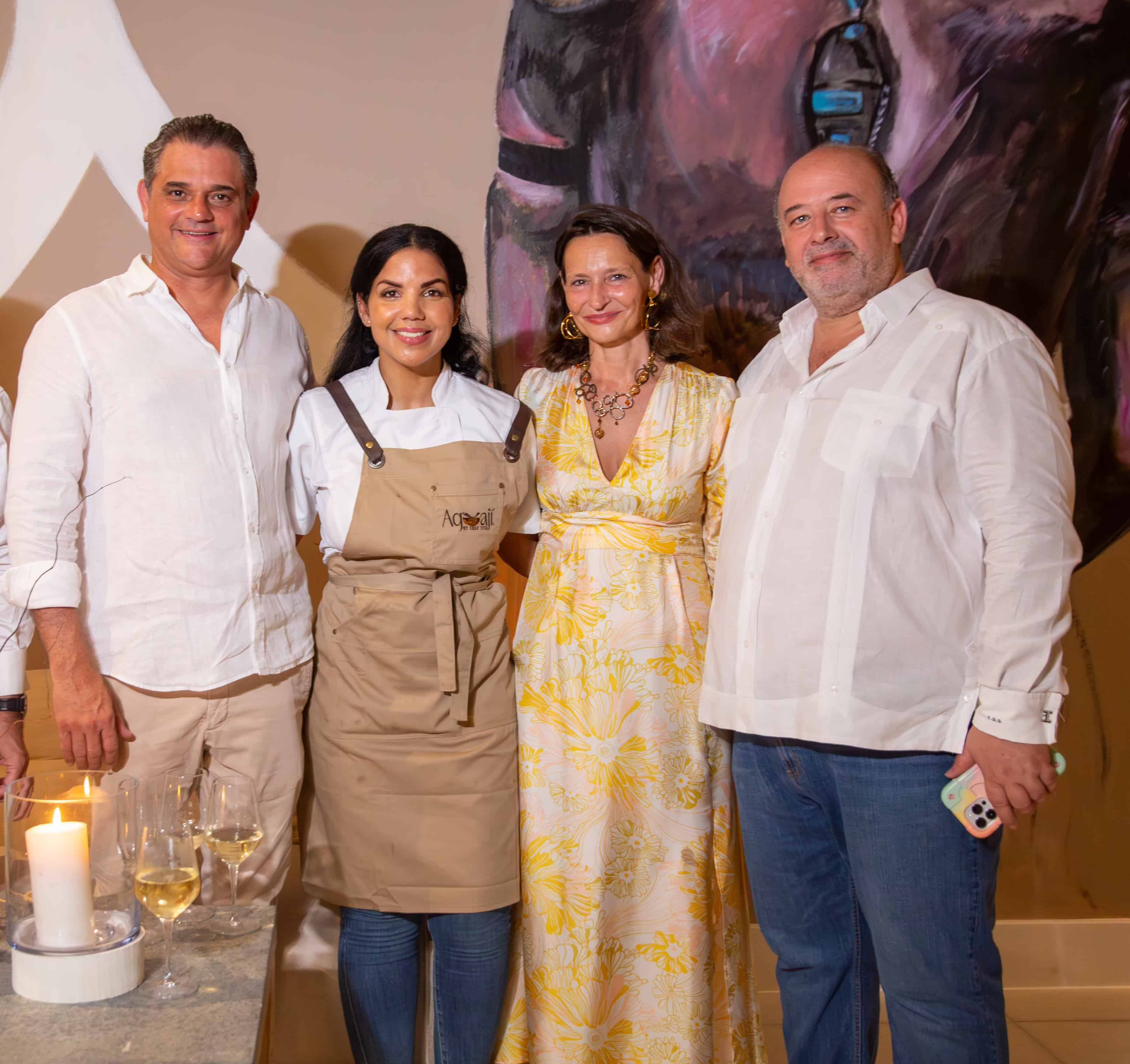 Juan Cordero, chef Tita, Florence Fournier e Ian Shembri-Sant.