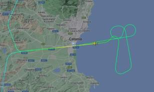 Piloto de Lufthansa crea polémica con vuelo en forma de pene