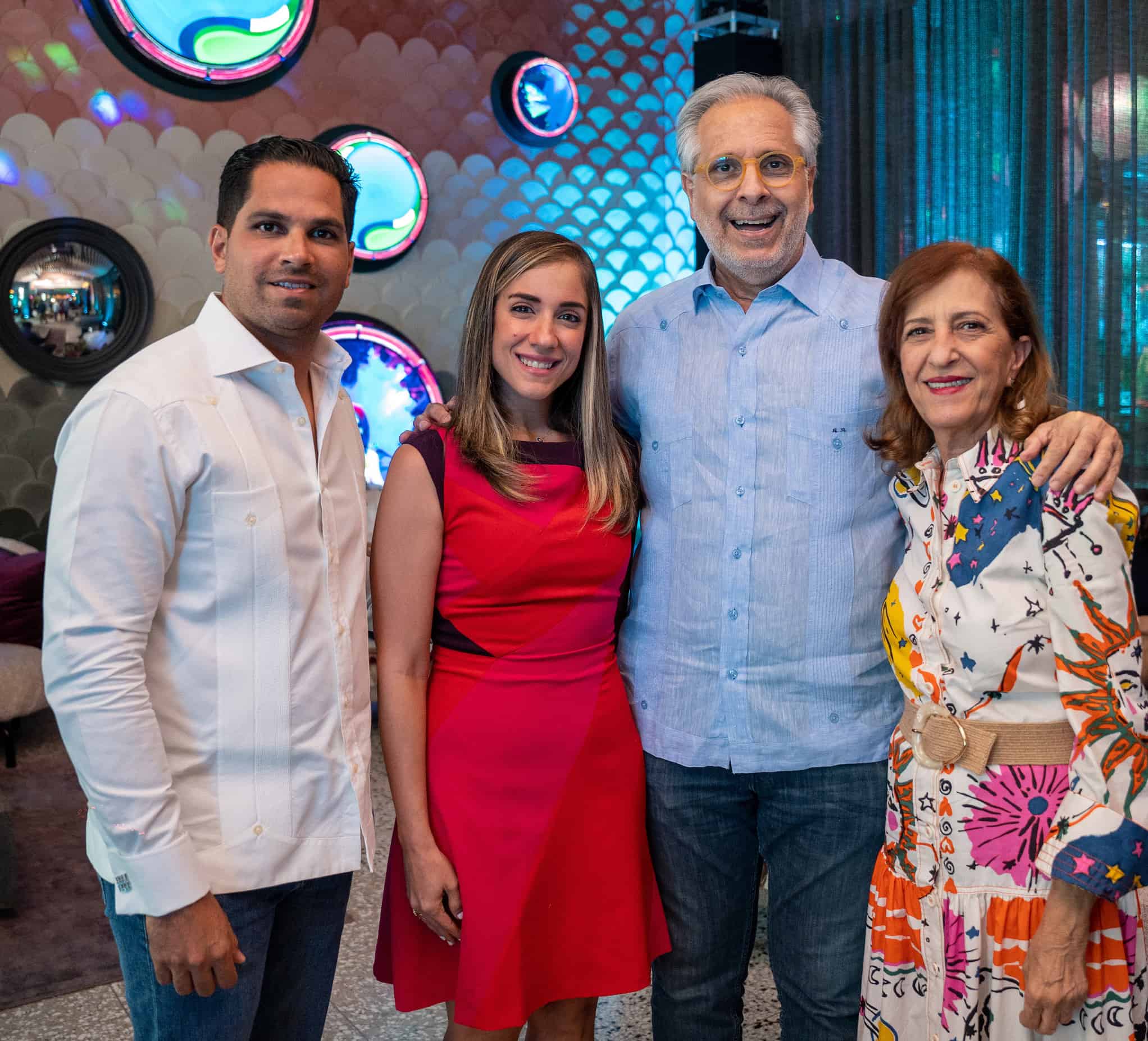 Michael Noboa, María Esperanza Haché, Alberto Atallah y Yanet Handal.