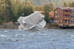 Inundación en capital de Alaska destruye al menos dos estructuras