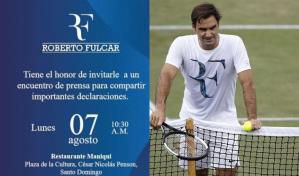 Roberto Fulcar usa el logo de Roger Federer en su marca personal