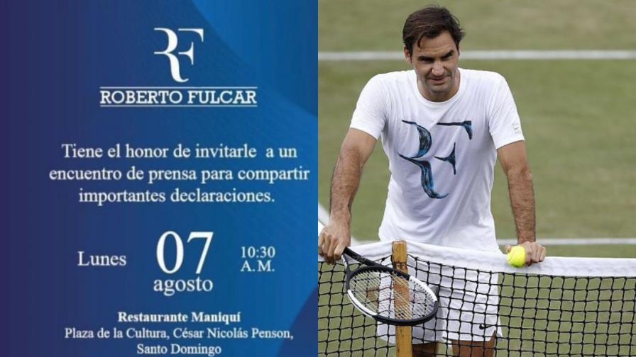 Roberto Fulcar usa el logo de Roger Federer en su marca personal