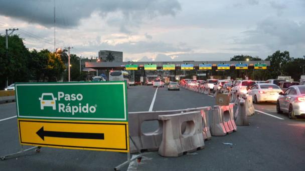 RD Vial anuncia tránsito gratuito por peajes durante tormenta Franklin