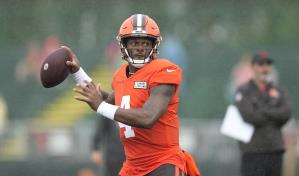 Browns: Watson se apresta a jugar ante Washington, un año después de su debut