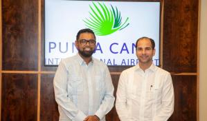 Presidente de Guyana realiza visita oficial al Aeropuerto Internacional de Punta Cana