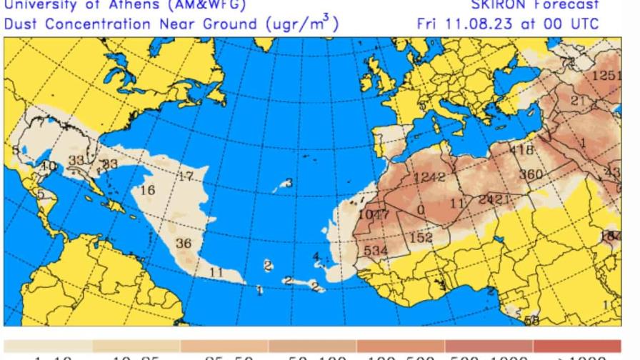 Nuevas partículas de polvo del Sahara incidirán este sábado con temperaturas calurosas