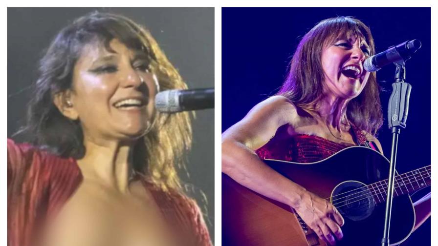 Cantante española Eva Amaral muestra sus pechos en un concierto y todo queda captado