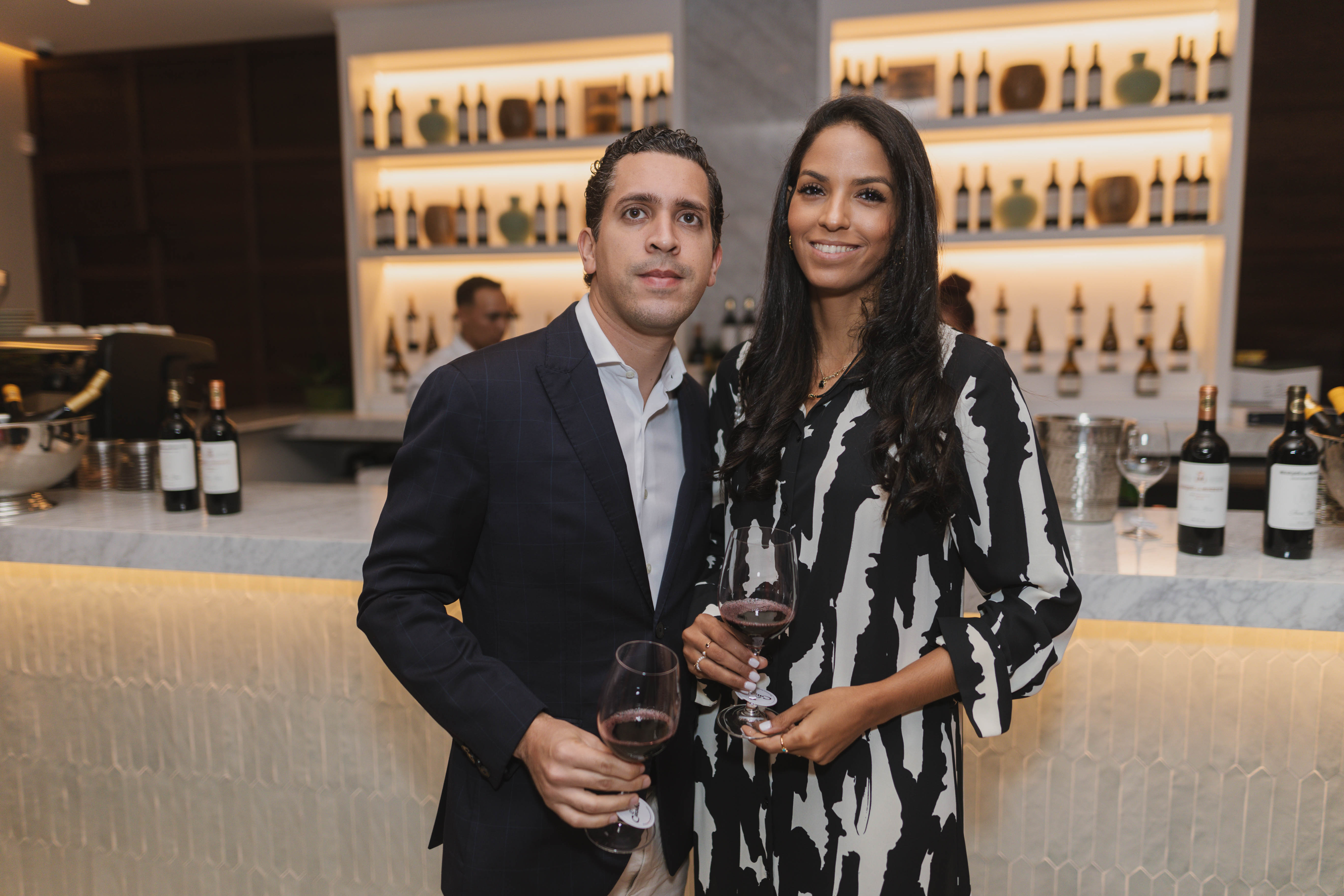 Efraín Mateo y Elina Minier. 