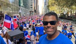 Cristian Allexis estuvo "Dominicanísimo" en la Parada Dominicana de New York
