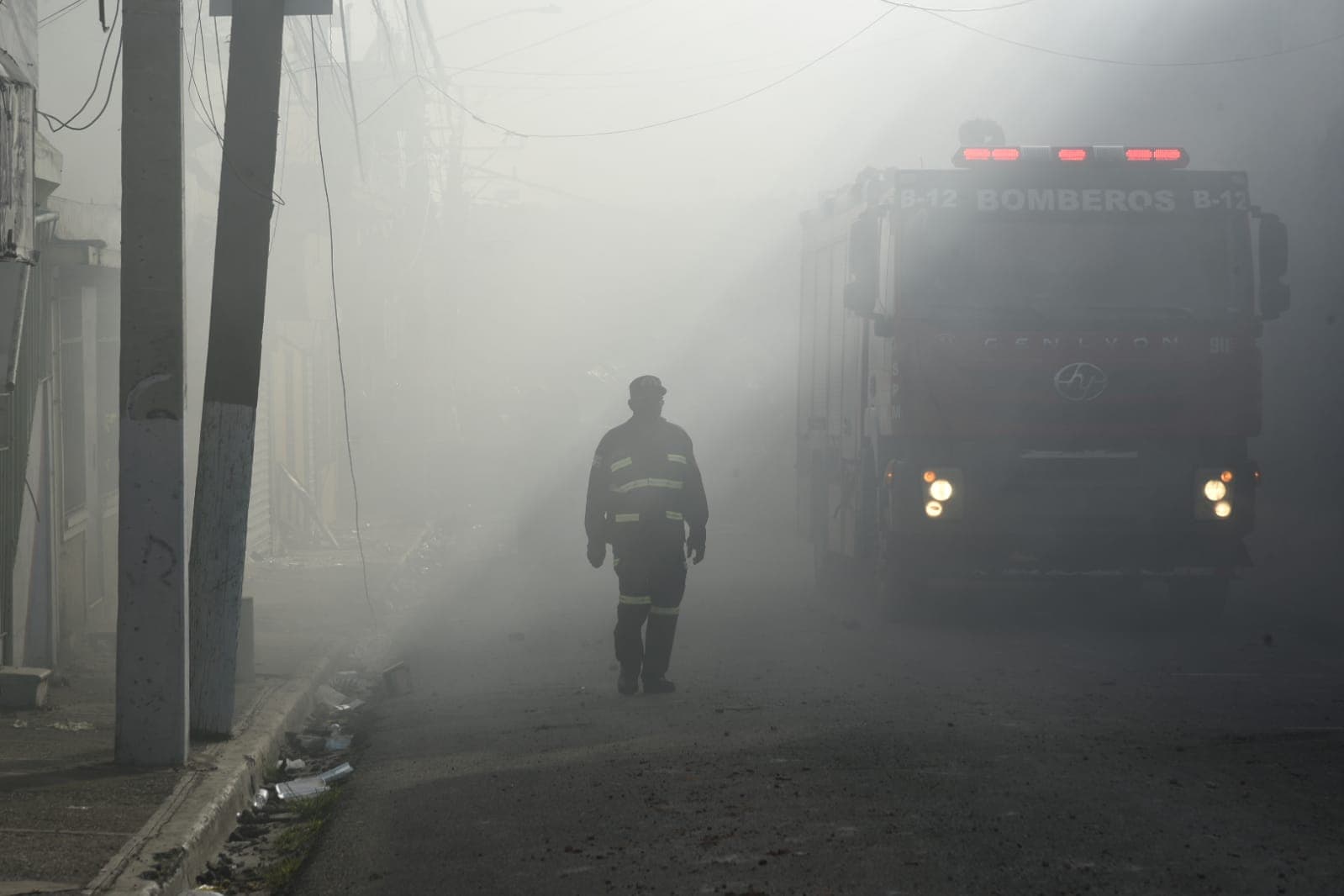 Explosión afecta San Cristóbal.