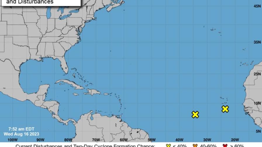 Dos sistemas en el Atlántico podrían formarse en ciclón tropical