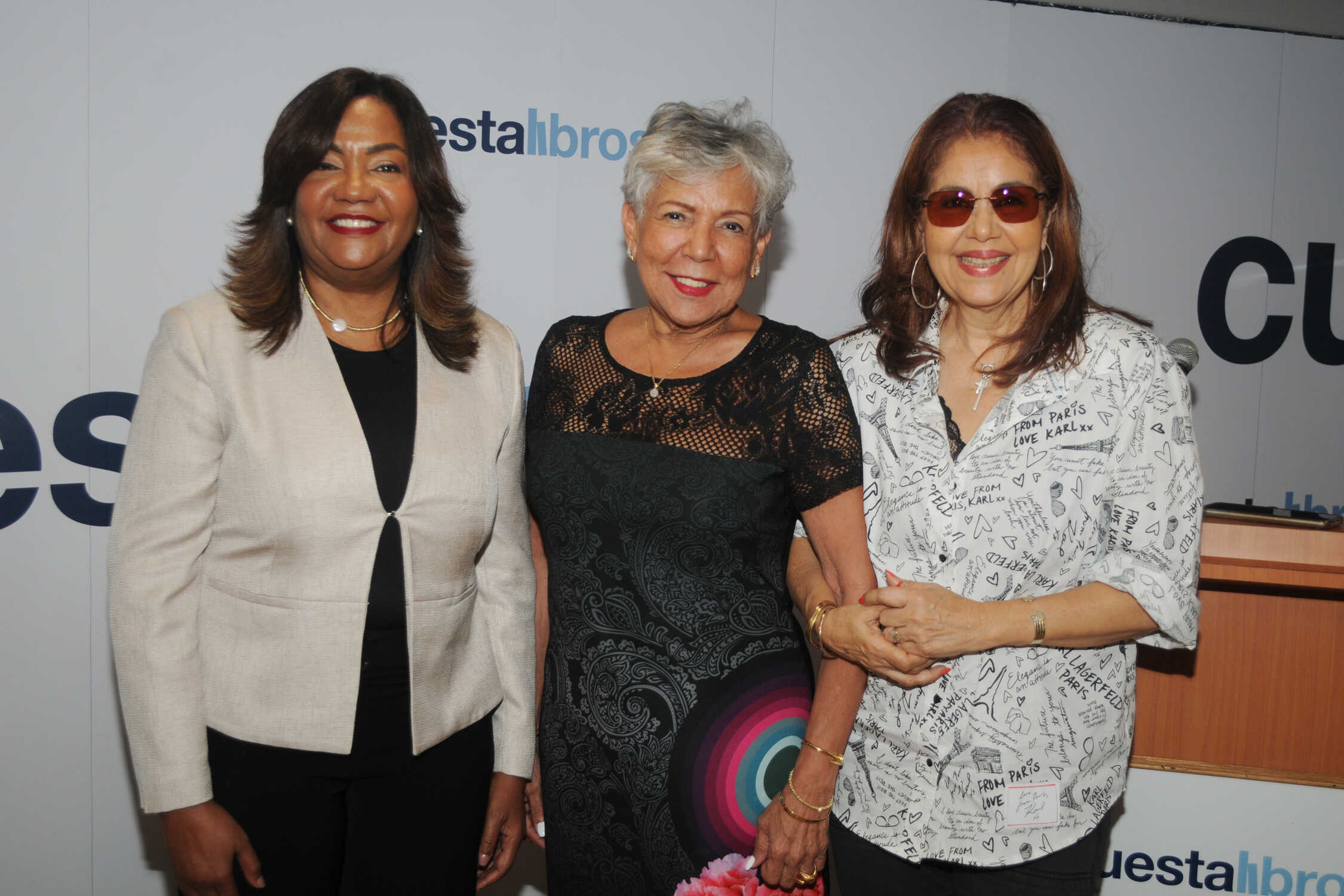  Amarilys Duran, Olga de los Santos y Olga Lara.
