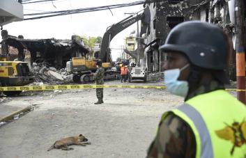 Evalúan edificaciones en área de explosión en San Cristóbal