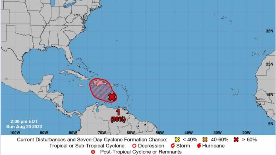 Disturbio que afectaría al país el martes está próximo a convertirse en ciclón tropical