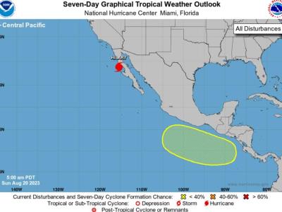 Huracán Hilary se acerca a Baja California