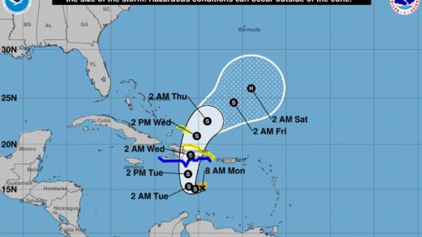 Franklin se fortalecería antes de llegar a RD; advierten de inundaciones significativas