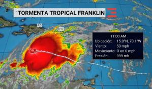 Tormenta Franklin también impactará Puerto Rico y provocará inundaciones